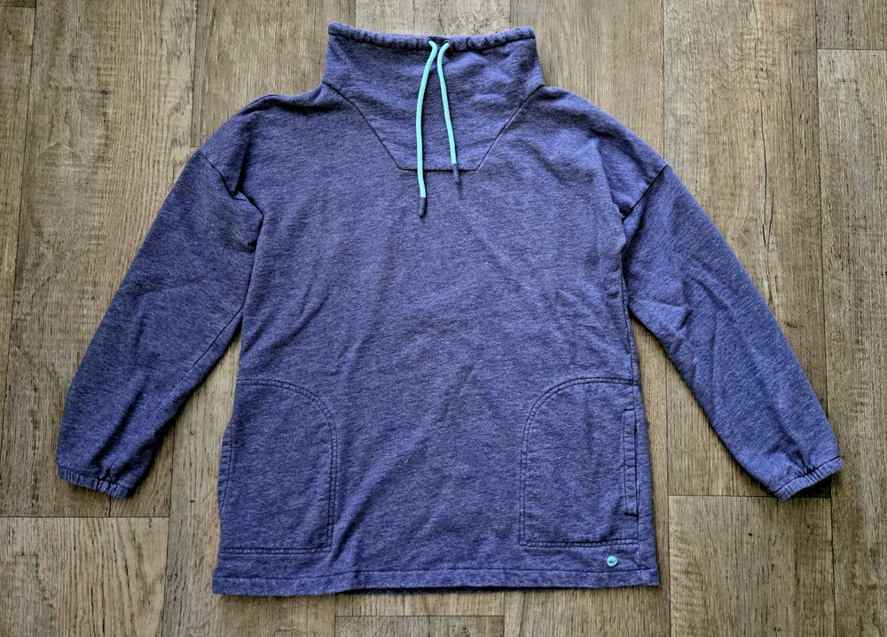 VINEYARD VINES PERFORMANCE Mens Size Small Navy Blue Cowl Neck Funnel Pockets